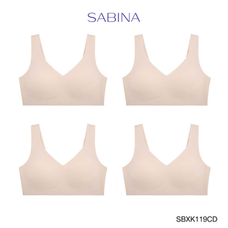 ภาพหน้าปกสินค้าSabina ซาบีน่า เสื้อชั้นใน (ไม่มีโครง) (Set 4 ชิ้น) รุ่น Seamless Fit รหัส SBXK119CD สีเนื้อเข้ม ที่เกี่ยวข้อง