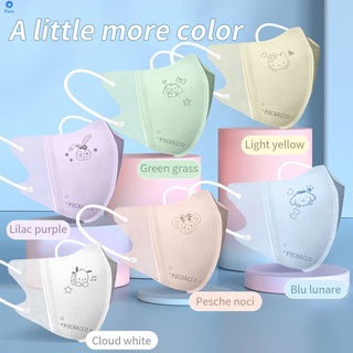 หน้ากากอนามัย ป้องกัน 3 ชั้น พิมพ์ลายการ์ตูนเฮลโลคิตตี้ สีมาการอง ใช้แล้วทิ้ง สําหรับผู้ใหญ่