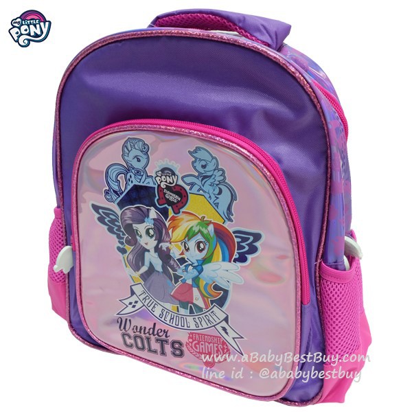 my-little-pony-backpack-กระเป๋าเป้สะพายหลัง-กระเป๋านักเรียน-ลายมายลิตเติ้ลโพนี่-สีม่วง-ของแท้-ลิขสิทธิแท้-12-นิ้ว