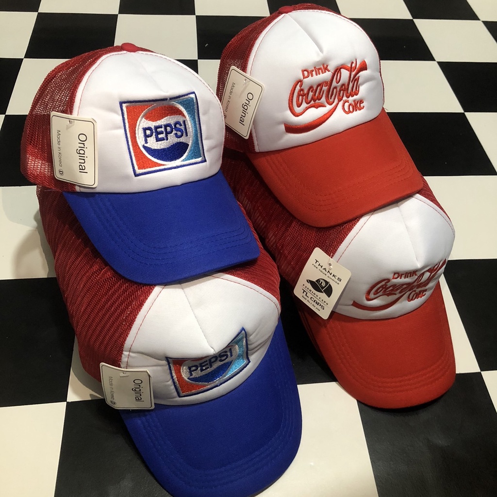 หมวกแก๊ป-pepsi-coke-cap-ใส่สบายมีระบายอากาศ-หมวกกันแดด