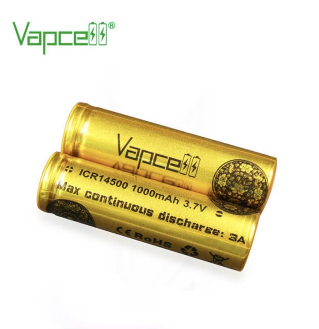 ถ่านชาร์จ-vapcell-icr14500-ขนาดaa-1000mah-1-ก้อน-หัวตัด