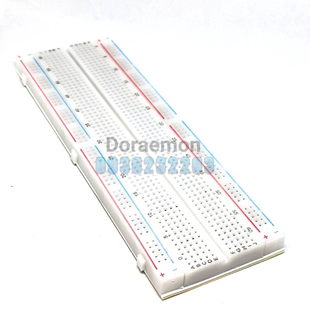 บอร์ดทดลอง-ใหญ่-breadboard-830-จุด-protoboard-โฟโต้บอร์ด-โพรโทบอร์ด