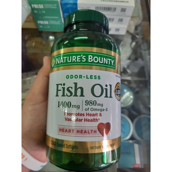 ภาพสินค้าNatures Bounty Fish Oil 1400 mg 130 เม็ด Exp.09/2025 ฟิชออย จากร้าน youtheryshop บน Shopee ภาพที่ 4