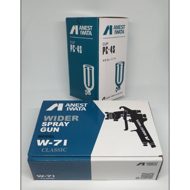 กาพ่นสี-spray-gun-iwata-w-71-หัวกา1-3mm-รถ้วย400ml-ของแท้-สั่งโรงงาน-มีใบกำกับภาษีให้-ดีกว่าใหม่กว่าw101