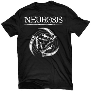 เสื้อยืดผ้าฝ้ายพิมพ์ลายคลาสสิก เสื้อยืด พิมพ์ลาย NEUROSIS Sickles Relapse Records สไตล์คลาสสิก ไม่ซ้ําใคร สําหรับผู้ชาย