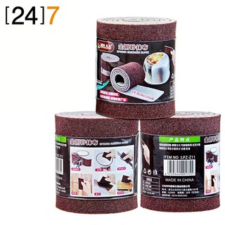 (24)7 แผ่นขัดสนิม Emery sponge แปรงฟองน้ำสำหรับทำความสะอาดห้องครัว ขนาด 9x100 ซม.