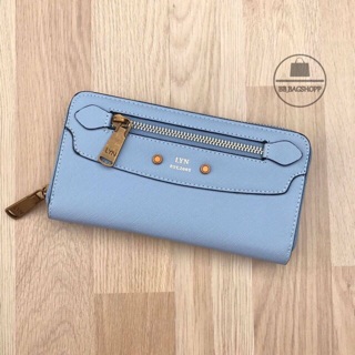 LYN LONG WALLET (outlet) สีฟ้า