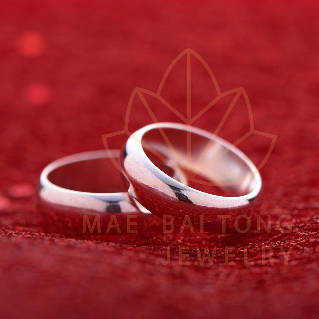 ภาพหน้าปกสินค้าแหวนเงิน แหวนเกลี้ยง แหวนปลอกมีด ชุบด้วยทองเงินแท้ 100% คุณภาพส่งออก โดยช่างฝีมือเยาวราช