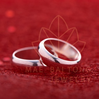 ภาพขนาดย่อของสินค้าแหวนเงิน แหวนเกลี้ยง แหวนปลอกมีด ชุบด้วยทองเงินแท้ 100% คุณภาพส่งออก โดยช่างฝีมือเยาวราช
