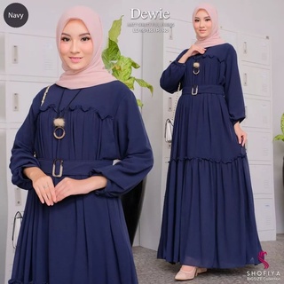 Dewie Dress Material BABYDOLL FULL Get Gamis (ไม่รวม HIJAB) ฟรีเข็มขัด/เข็มขัด สําหรับผู้หญิง เกมล่าสุด โมเดิร์น ชุดเดรส สําหรับผู้หญิง มุสลิม เสื้อผ้าแฟชั่น สําหรับผู้หญิง 2022