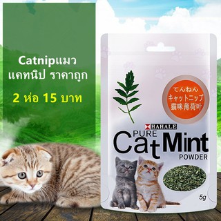 สินค้า Catnip แคตนิป สมุนไพรแมว 5 กรัม / ถุง ผงแคทนิป กัญชาแมวกัญชาแมว  แคทนิป ราคาถูก Cat Mint