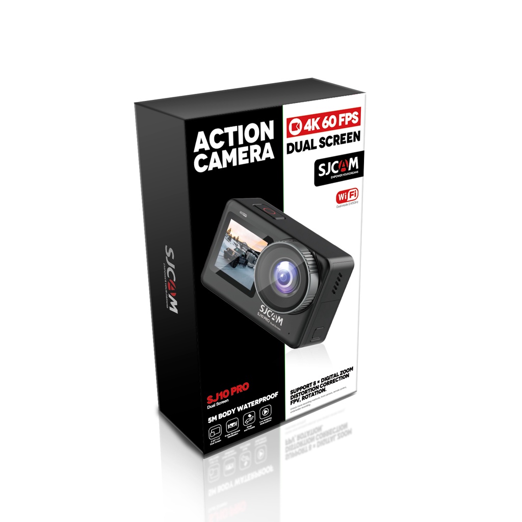 ภาพสินค้าSJ10 Pro Dual Screen กล้องถ่ายภาพ 4K 60PFS 30เมตร WIFI Unti-Shake Sports Camera + Battery แบตเตอรี่ แบตสำรอง กล้องกันน้ำ กล้องแอคชั่น จากร้าน sjcam_officialstore บน Shopee ภาพที่ 3