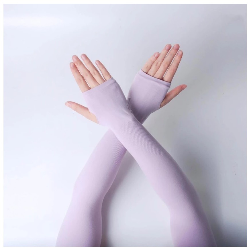 ภาพสินค้าปลอกแขนกันแดด Let's Slim ปลอกแขน กันแสง UV แบบสวมนิ้ว จากร้าน gx_humidifier บน Shopee ภาพที่ 5
