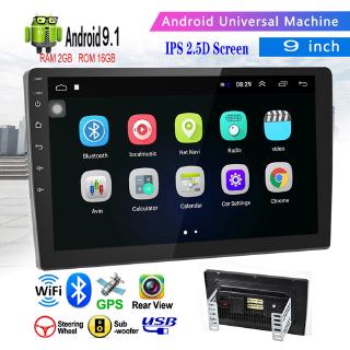 (2 + 16 กิกะไบต์ IPS 2.5D หน้าจอสัมผัส) 9 "Android 11 Quad Core คู่ 2Din Car s Tereo วิทยุ MP5 เครื่องเล่น GPS Wifi