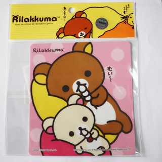 แผ่นติด สูญญากาศ  ป้าย ภาษี พรบ Rilakkuma รีลัคคุมะ แผ่น ป้ายพลาสติก ติดกระจก แผ่นป้าย สติ๊กเกอร์ กระจกหน้ารถ มีลิขสิทธิ