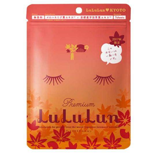 lululun-แผ่นมาส์กบำรุงผิวหน้า-ลูลูลูน-พรีเมี่ยม-สูตรสารสกัดใบเมเปิ้ลจากเกียวโต-ชุดละ-3-ห่อ-ห่อละ-7-แผ่น-lululun-facial