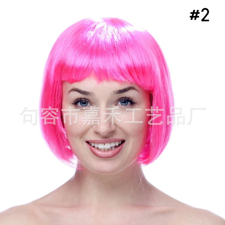 ส่งด่วน-วิกผมแฟนซี-ทรงสั้น-มีหลายสีให้เลือก
