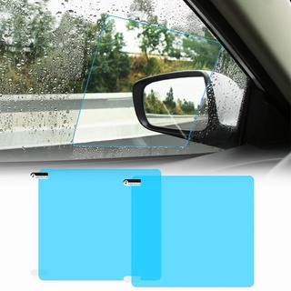 ภาพขนาดย่อของสินค้า[2 Pcs Car Window Rainproof Protective Films] [Auto Rearview Mirror Waterproof  Anti-fog Sticker]