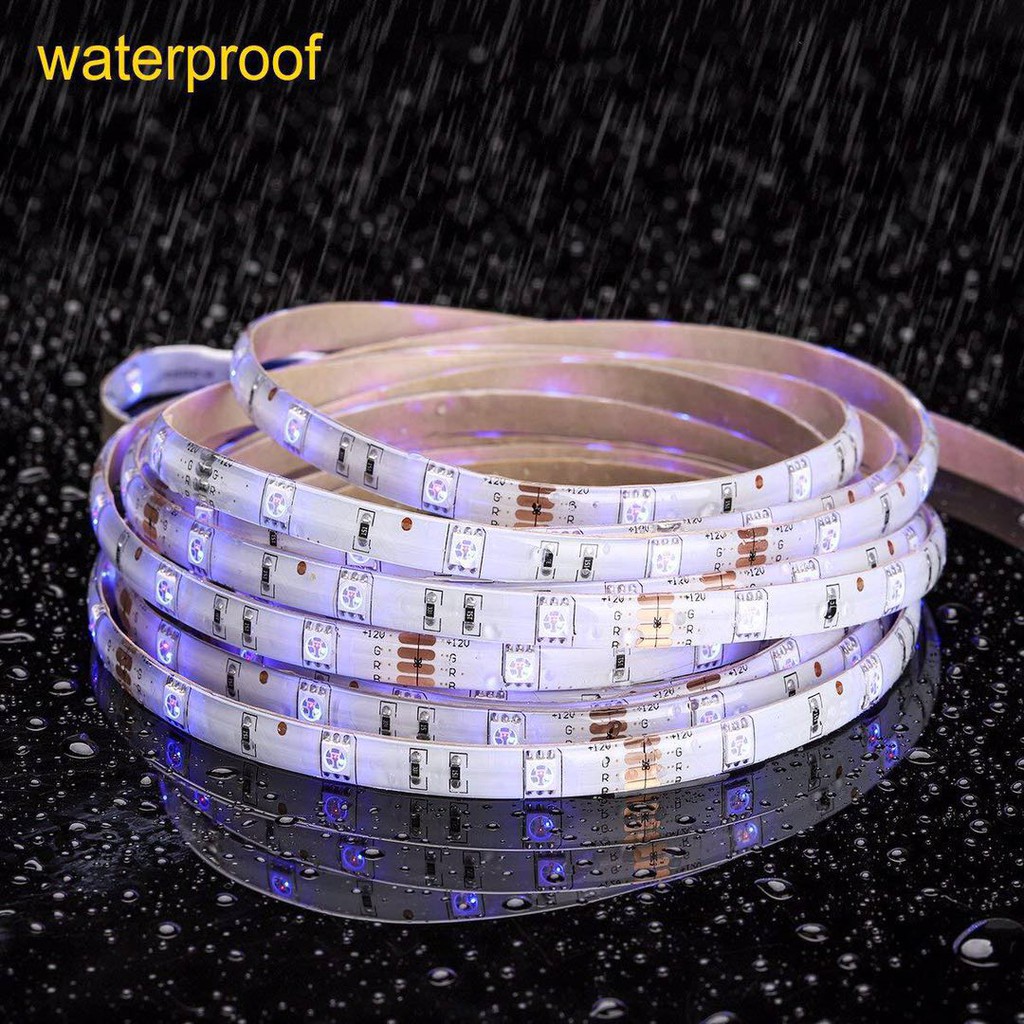 led-strip-ชุดไฟ-led-เส้น-รุ่น-5050-rgb-ชนิดสลับสี-พร้อมรีโมทย์-และadapter-24w-5-เมตร-สำหรับใช้เป็นไฟตกแต่งรถยนต์-anjou