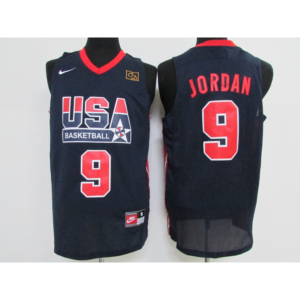 เสื้อบาสเก็ตบอลลายทีม Michael Jordan # 23 Jersey Nba Usa Dream Team ...