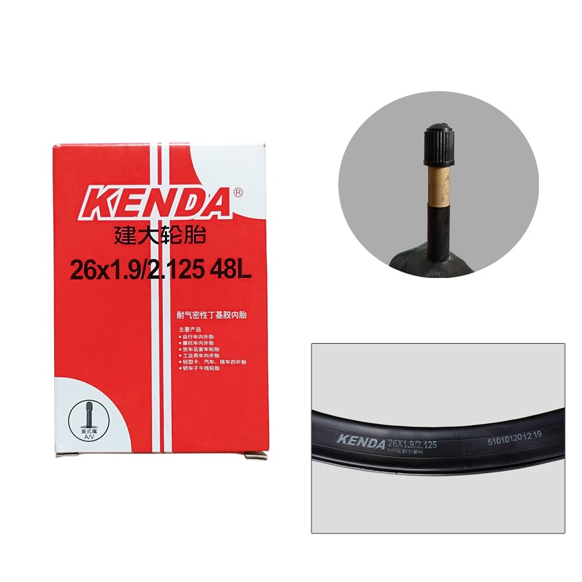 ยางในจักรยานเสือภูเขา-ไฮบริด-kenda-26x1-9-2-125-f-v-a-v-48-mm