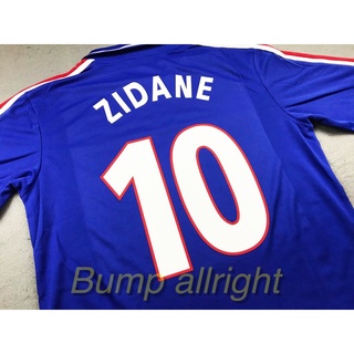 Retro : เสื้อฟุตบอลย้อนยุค Vintage ทีมชาติฝรั่งเศส FRANCE National Home 2002 พร้อม 10 ZIDANE สุดเท่ห์ !!