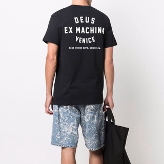 เสื้อยืด คอกลม พิมพ์ลายโลโก้ Deus Ex Machina สําหรับผู้ชาย มาใหม่ 22 ชิ้น