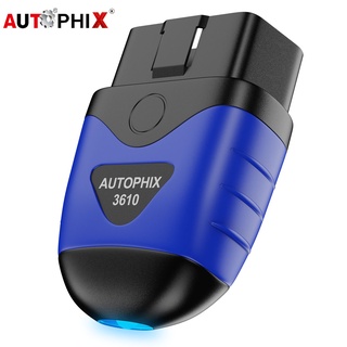 Autophix 3610 OBD2 เครื่องสแกนเนอร์วินิจฉัยระบบเต็มรูปแบบ สําหรับซอฟต์แวร์บลูทูธไร้สาย Audi รองรับ Android และ Apple