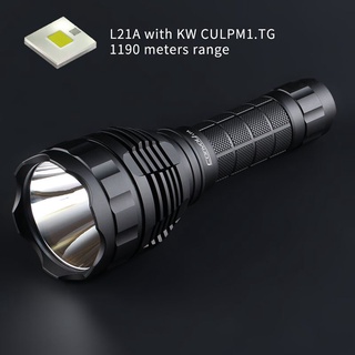 ไฟฉาย Convoy L21A ของแท้ KW CULPM1.Tg SFT40 ไฟฉาย LED 12 กลุ่ม 8A 6500K ระยะ 1190 เมตร 2300lm สําหรับตั้งแคมป์ ล่าสัตว์