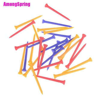 (Amongspring) ขาตั้งลูกกอล์ฟ พลาสติก หลากสี 8.3 ซม. 30 ชิ้น /