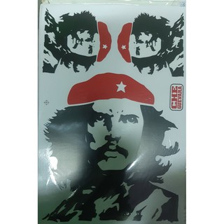 เช กูวาร่า Guevara สติ๊เกอร์พลาสติก เช กูวาร่า Guevara ขนาดแผ่น เอ4 จำนวน 2 แผ่น