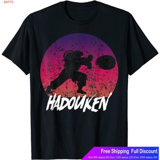 SKTT1 เสื้อยืดกีฬา Retro Vintage Hadouken Fighter T-Shirt Short sleeve T-shirts