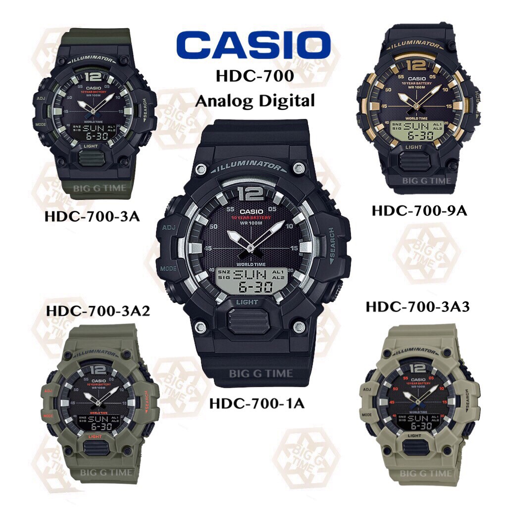 นาฬิกา-casio-ของแท้รับประกัน1ปี-รุ่น-hdc-700-series-hdc-700-1a-hdc-700-3a-hdc-700-3a2-hdc-700-3a3-hdc-700-9a