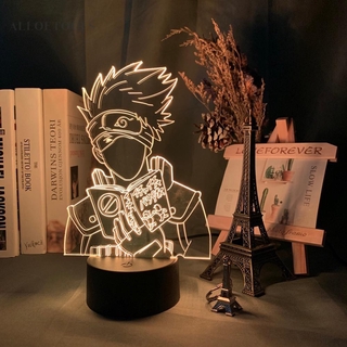 Alo 3 D Anime โคมไฟ Led 16 สีใช้รีโมทควบคุมแบบสัมผัสสําหรับตกแต่งห้องนอนเด็ก