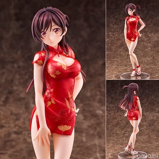 โมเดลฟิกเกอร์ อนิเมะ Rent A Girlfriend Chizuru Mizuhara China Dress Cheongsam Chizuru Ichinose 24 ซม. ของเล่นสําหรับเด็ก