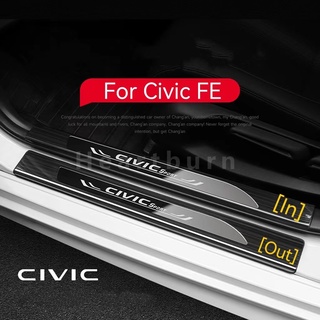 แถบติดประตูรถยนต์ สําหรับ Honda Civic FE e HEV RS 2022 2023 4 ชิ้น