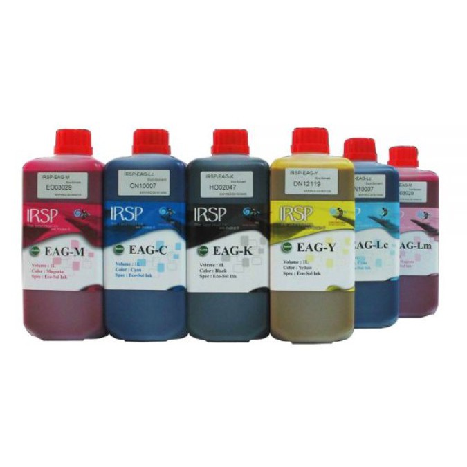 หมึกอีโค่โซเว้น ECO-SOLVENT INKJET INKS สำหรับหัวพิมพ์ DX5 / DX7 / DX11 ...