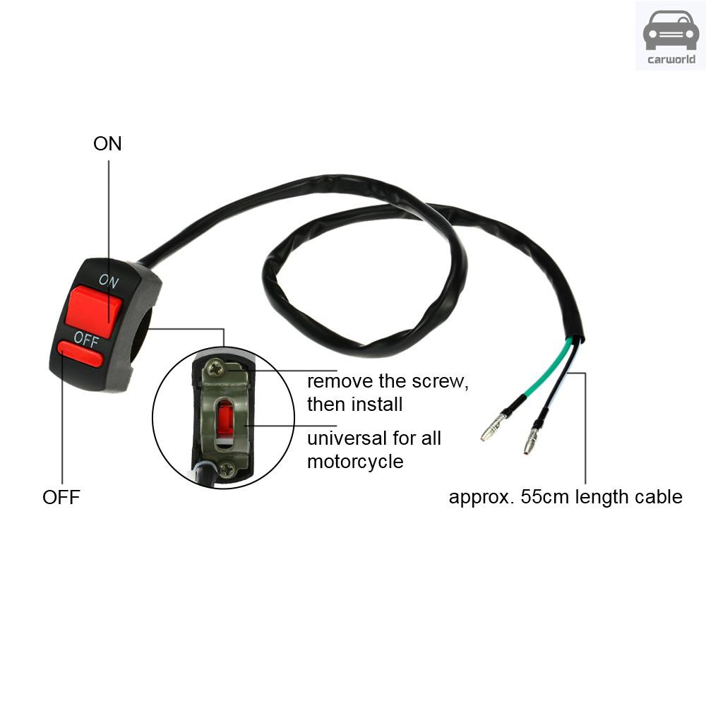 ปุ่มสวิทช์เปิดปิดสำหรับรถจักรยานยนต์รถ-atv