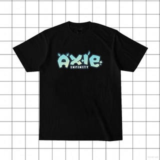 เสื้อยืดโอเวอร์ไซส์Crypto Axie เสื้อยืดคอกลมแขนสั้นลําลองแฟชั่นพลัสไซส์สีดําและสีขาวพลัสไซส์S-3XL