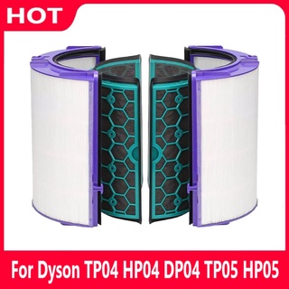 ชุดแผ่นกรอง Hepa แบบเปลี่ยน สําหรับเครื่องฟอกอากาศ Dyson TP04 TP05 HP04 HP05 DP04
