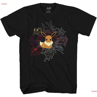 【cotton Tshirts👕】เสื้อยืดลำลอง Pokemon Mono Eeveeloutions Eevee T-Shirt Popular T-shirts