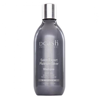 แชมพู ดีแคช ซิลเวอร์ แชมพู Dcash Salon Expert Platinum Silver Shampoo250ml. สำหรับผมโทนสีเทาหรือผมขาว (แชมพูม่วง)