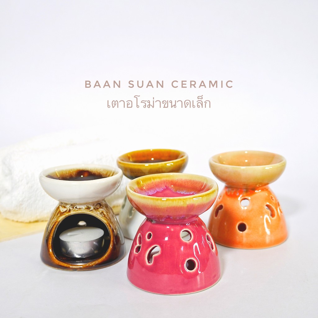 baansuan-ceramic-เตาน้ำมันหอมระเหย-วัสดุเซรามิก-ลายไทย-ขนาด-7-5x7-5-cm-มี9สี
