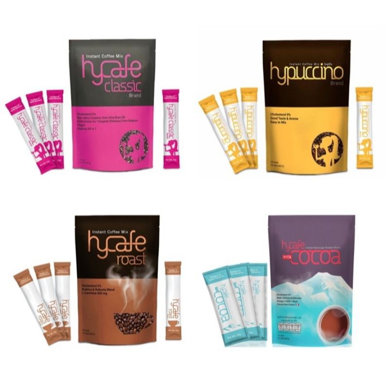 กาแฟไฮคาเฟ่ hycafe กาแฟไฮปูชิโน่ hypuccino โกโก้ไฮคาเฟ่ | Shopee Thailand