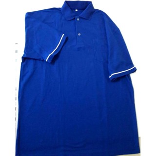 เสื้อโปโล สีน้ำเงิน  3L (oversize)