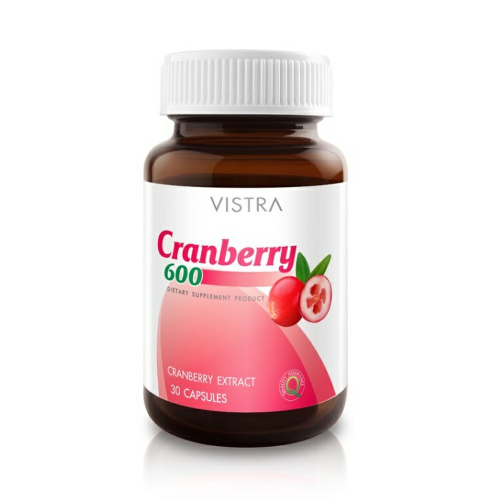 vistra-cranberry-600-30s-เหมาะสำหรับผู้ที่มีปัญหาเกี่ยวกับการติดเชื้อในกระเพาะปัสสาวะ