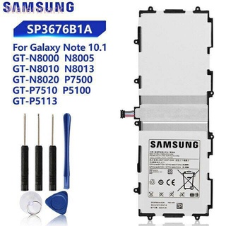 แบตเตอรี่ Samsung Galaxy Tab Note 10.1 N8000 P7500 N8010 N8020 N8013 P7510 P5100 P5110 SP3676B1A(1S2P)