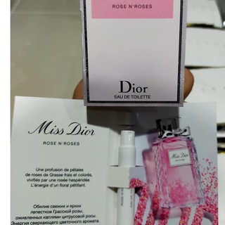 สินค้า 1ml ของแท้ ล็อตใหม่ น้ำหอม Miss DIOR Rose N\'Roses ขนาดทดลอง DIOR ไวออล ของแท้ ใช้ได้ นานกว่า 3 วัน 1ml.