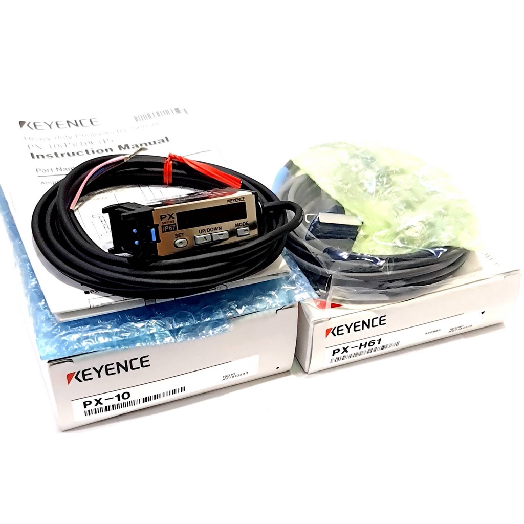 Keyence PX10 PXH61 Heavyduty Photoelectric Sensor Amplifier Unit with Sensor Head Input 12