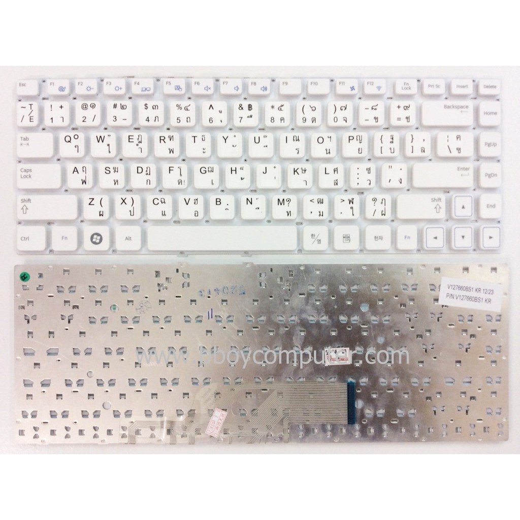 samsung-keyboard-คีย์บอร์ด-samsung-np300-np300e4a-np300e4z-np300e4v-series-สีขาว-ไทย-อังกฤษ